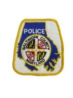 US Baltimore County Maryland Yellow Border Police Patch US Baltimore County Maryland Yellow Border Police Patch