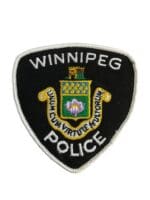 Canadian Winnipeg Manitoba White Border Police Patch