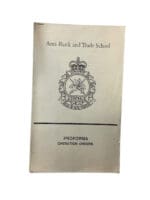 Canada Military Area Rank And Trade School Reference Book