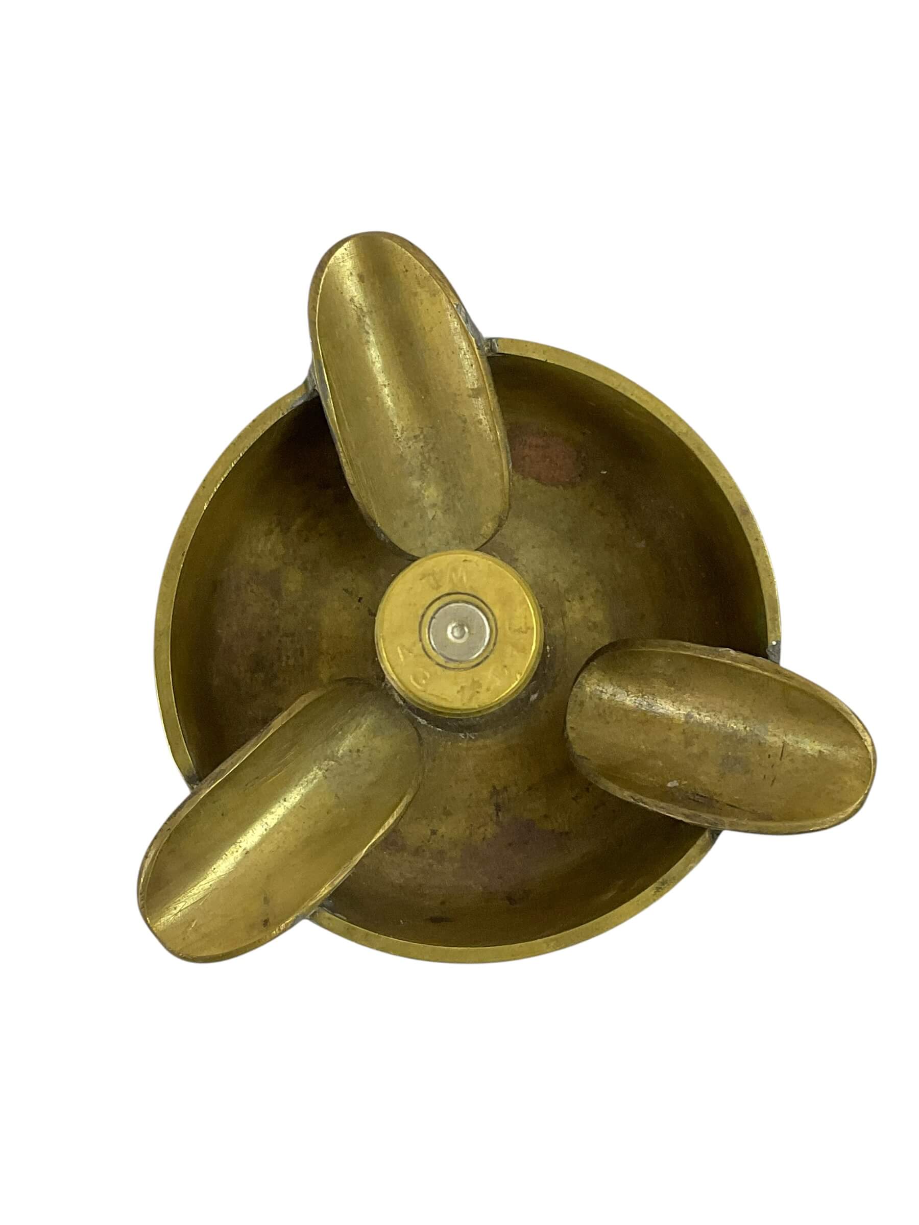 WW2 Canadian US 3 Inch Navy Shell Ashtray Trench Art WW2 Canadian US 3 Inch Navy Shell Ashtray Trench Art