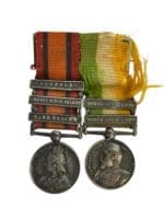 British Boer War QSA KSA Miniature Medal Group