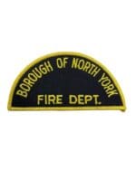 Canadian Borough of North York Ontario Yellow Border Fire Department Patch Canadian Borough of North York Ontario Yellow Border Fire Department Patch