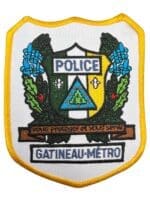 Canadian Gatineau-Metro Quebec Yellow Border Police Patch