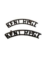 WW2 Canadian Kent Regiment Shoulder Titles Insignia Pair