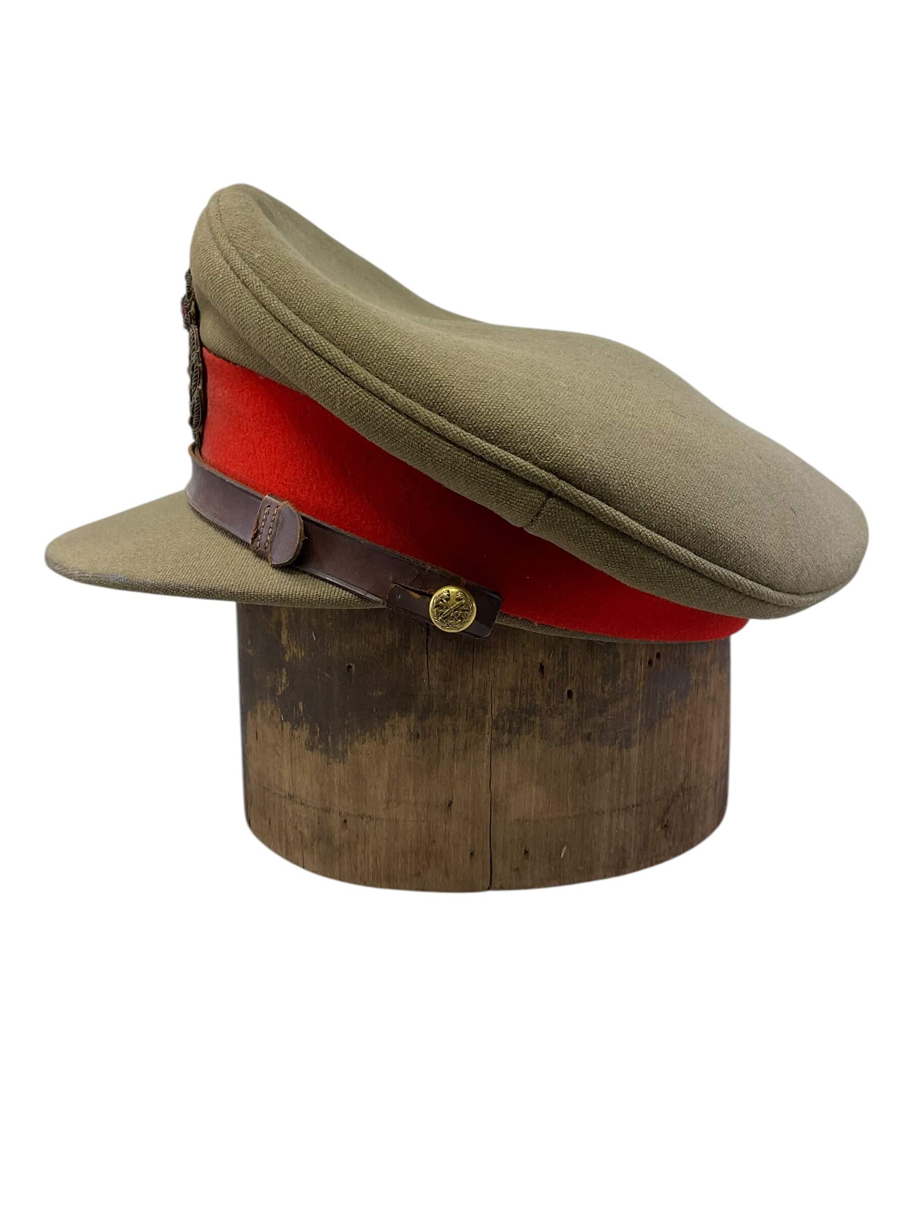 WW2 Canadian General Guy Simonds Khaki Peak Cap Hat WW2 Canadian General Guy Simonds Khaki Peak Cap Hat