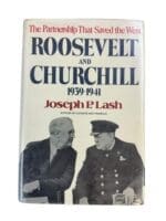 WW2 US British Roosevelt and Churchill Joseph P Lash Hardcover Reference Book