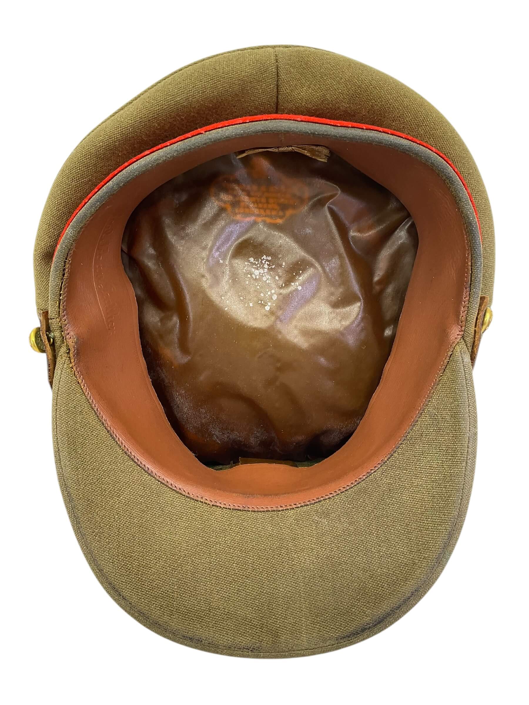 WW2 Canadian General Guy Simonds Khaki Peak Cap Hat WW2 Canadian General Guy Simonds Khaki Peak Cap Hat