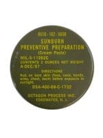 US Army Vietnam Sunburn Cream Tin EMPTY