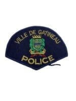 Canadian Ville De Gatineau Quebec Blue Border Police Patch Canadian Ville De Gatineau Quebec Blue Border Police Patch