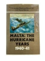 WW2 British RAF Malta The Hurricane Years 1940 to 41 Hardcover Reference Book