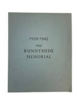 WW2 British The Runnymede Memorial 1939 to 1945 Used Softcover Reference Book