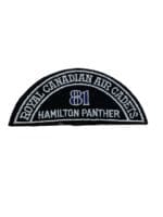 Royal Canadian Air Cadets 81 Squadron Hamilton Panther Shoulder Title Insignia Single