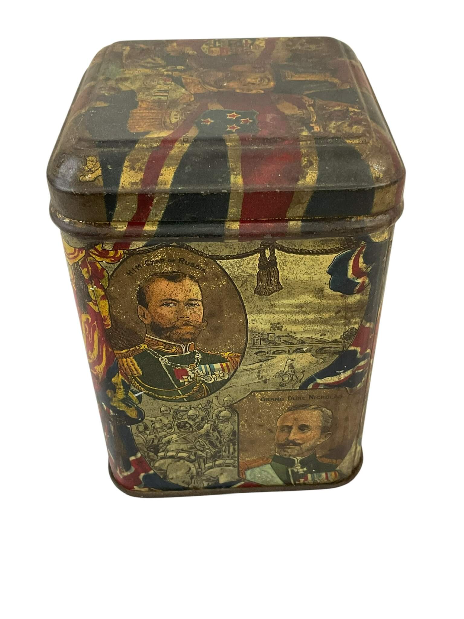 WW1 British Patriotic Tea Tin WW1 British Patriotic Tea Tin