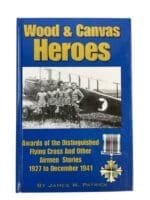 WW2 US Wood and Canvas Heroes Distinquished Flying Cross DFC Reference Book