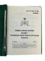 Canadian Forces Brigade Group Service Battalion Vol 1 Manual Reference Book