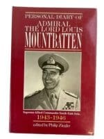 WW2 British Personal Diary of Admiral The Lord Louis Mountbatten Reference Book