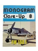 WW2 Germany Monogram Close Up 8 FW 190F Reference Book