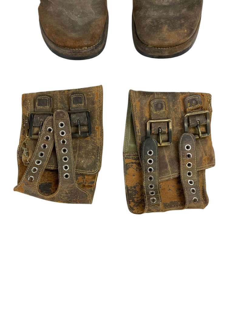 WW2 US Army M43 Double Buckle Combat Boots With Spare Cuffs WW2 US Army M43 Double Buckle Combat Boots With Spare Cuffs