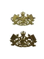 Royal Canadian Corps of Signals Collars Insignia Pair