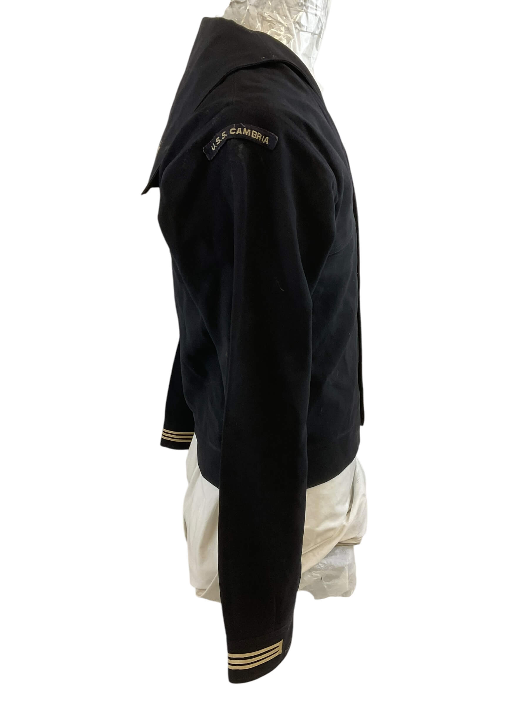 Korean War Era US Coast Guard Lightweight Jumper USS Cambria Fireman Rank Korean War Era US Coast Guard Lightweight Jumper USS Cambria Fireman Rank