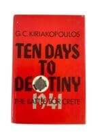 WW2 German Ten Days To Destiny The Battle For Crete Used Hardcover Reference Book