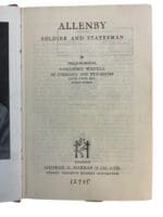 WW2 British Allenby Soldier & Statesman Reference Book