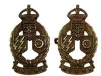 WW2 Royal Canadian Electrical and Mechanical Engineers RCEME Collars Insignia Pair