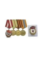 WW2 Soviet Russian Order Of The Red Banner Stalingrad Veteran Medal Group - Guards Tank Division