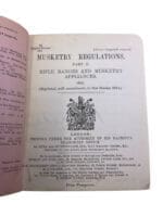 WW1 British BEF Musketry Regulations Part 2 Manual Dated 1910 Used Hardcover Reference Book