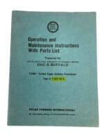 Cold War Operation And Maintenance Instructions DHC-5 Buffalo Reference Book