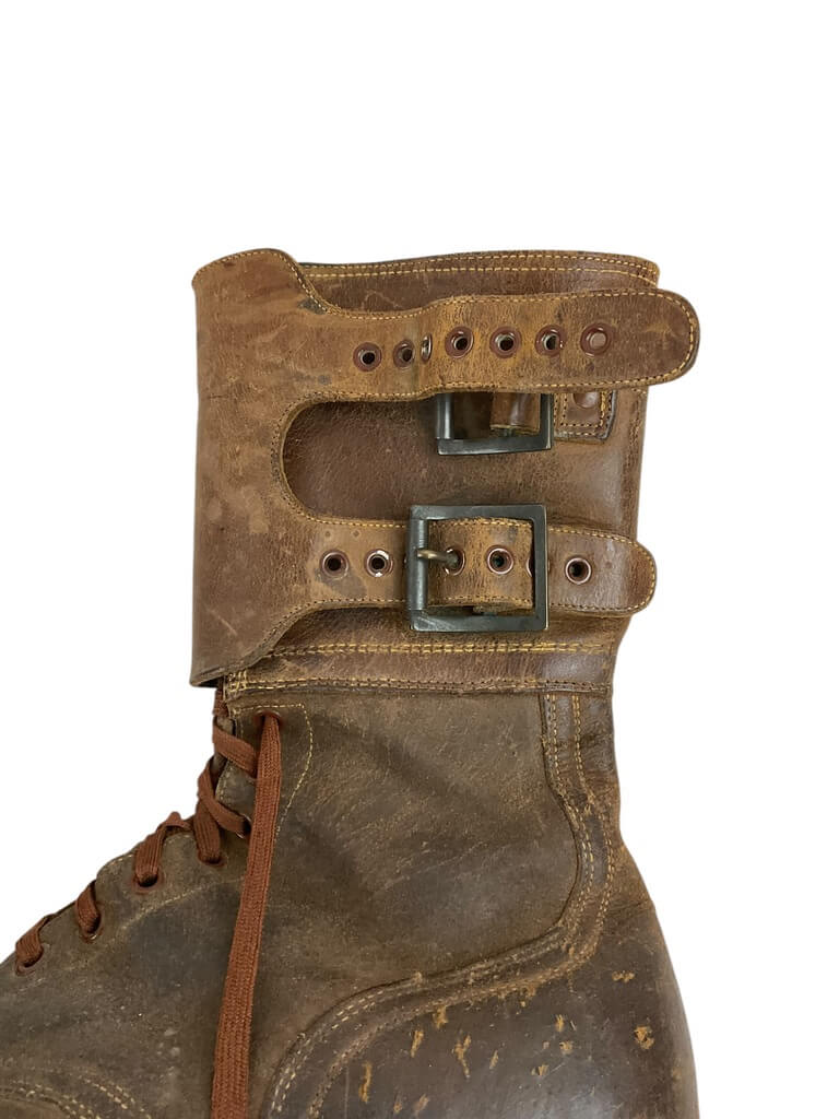 WW2 US Army M43 Double Buckle Combat Boots With Spare Cuffs WW2 US Army M43 Double Buckle Combat Boots With Spare Cuffs
