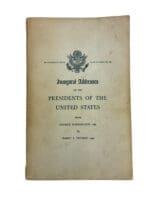 US Inaugural Addresses of the Presidents of the USA Reference Book