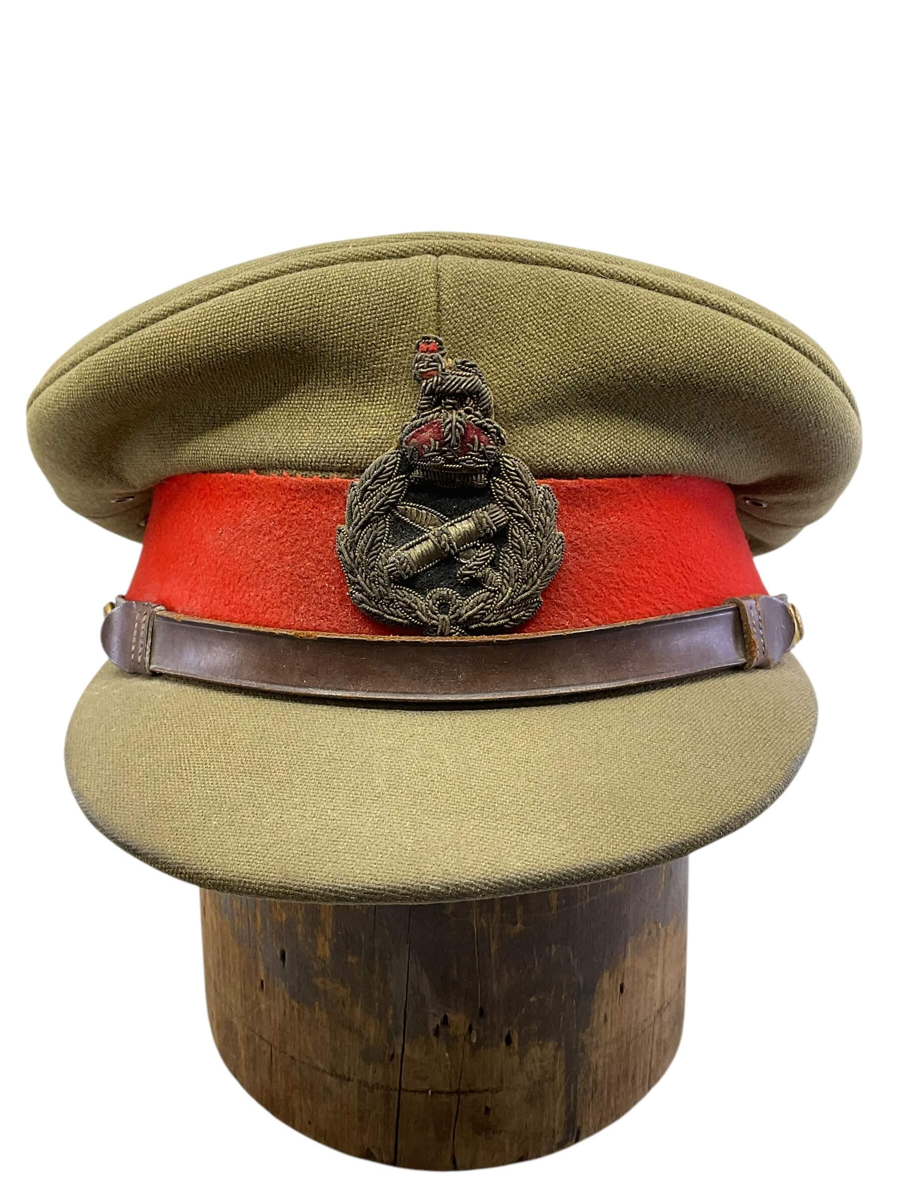 WW2 Canadian General Guy Simonds Khaki Peak Cap Hat WW2 Canadian General Guy Simonds Khaki Peak Cap Hat