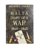 WW2 British Malta Diary of a War Soft Cover Used Reference Book