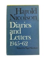 WW2 British Harold Nicolson Diaries and Letters 1945 to 1962 Reference Book
