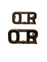 WW2 Canadian Ontario Regiment O R Shoulder Titles Insignia Pair