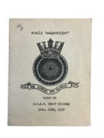 Post Korea Canadian Navy RCN HMCS Magnificent Booklet Reference Book