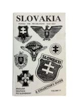Slovakia Badges and Decorations 1919 to 1997 A Collectors Guide Vol 2 Used Softcover Reference Book