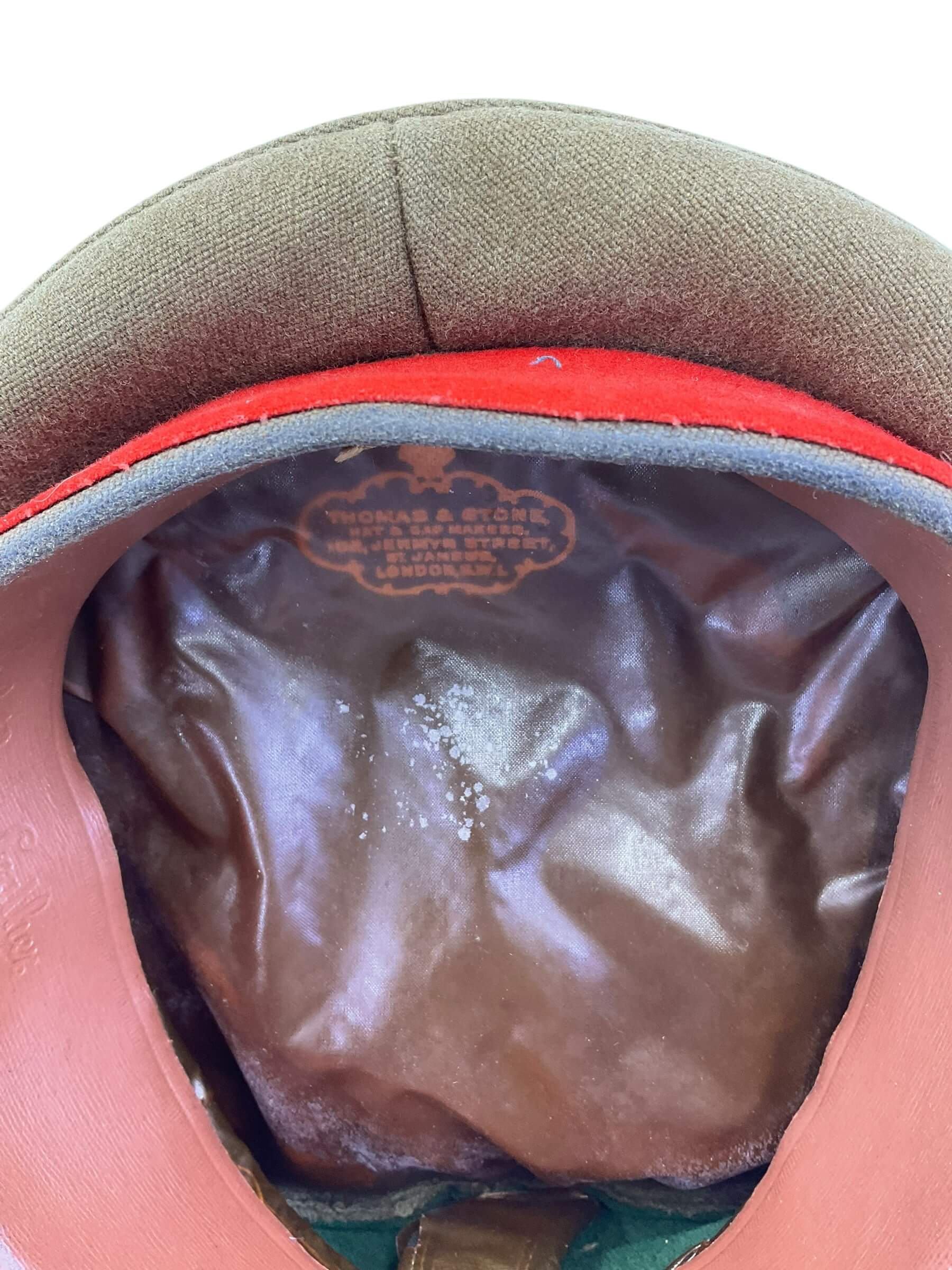 WW2 Canadian General Guy Simonds Khaki Peak Cap Hat WW2 Canadian General Guy Simonds Khaki Peak Cap Hat