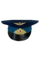 Russian Soviet Air Force Peak Cap Hat Missing Chin Strap Russian Soviet Air Force Peak Cap Hat Missing Chin Strap