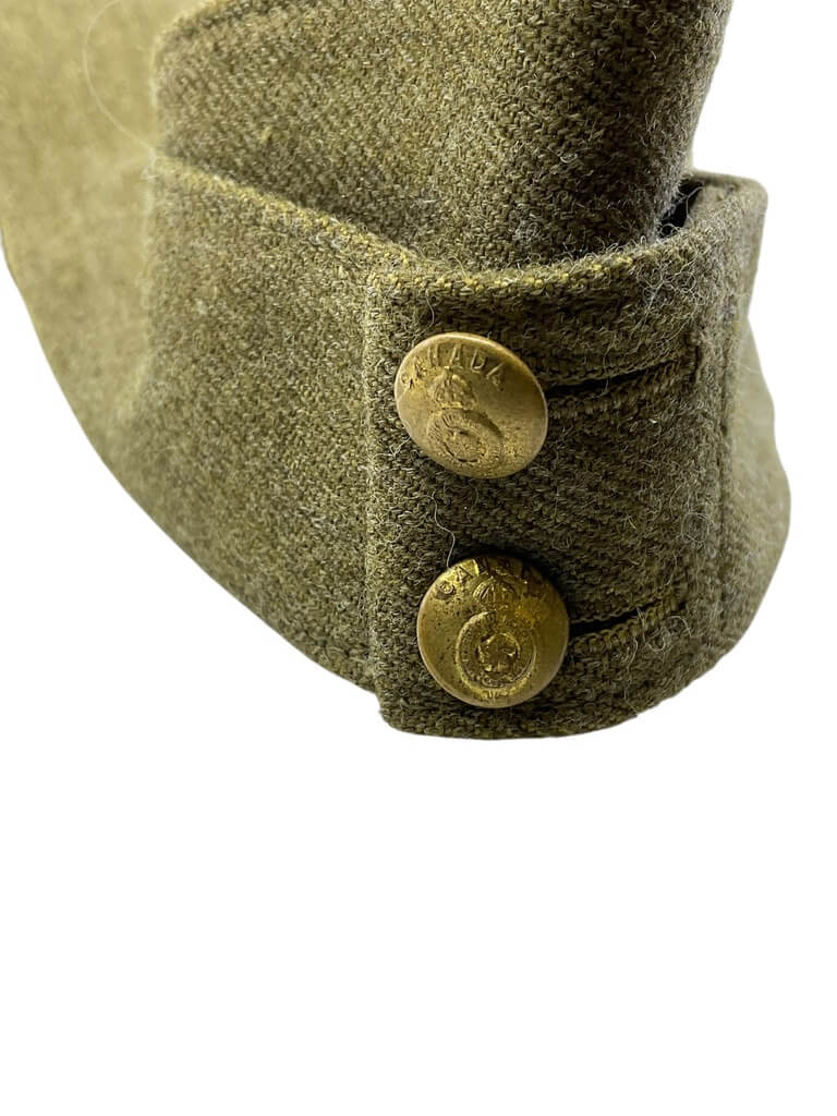 WW2 Canadian Kent Regiment Wedge Cap Size 7 1/2 1940 Dated WW2 Canadian Kent Regiment Wedge Cap Size 7 1/2 1940 Dated