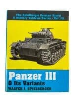 WW2 German Panzer 3 and Its Variants Spielberger Vol 3 Used Hardcover Reference Book