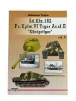 WW2 German Tank Sd.Kfz.182 Pz.Kpfw. 4 Tiger Ausf.B Konigstiger Vol 2 Used Softcover Reference Book