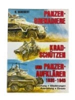 WW2 German Panzer Grenadiers and Motorcycle Soldiers Tank Reconnaissance GERMAN TEXT Used HC Reference Book