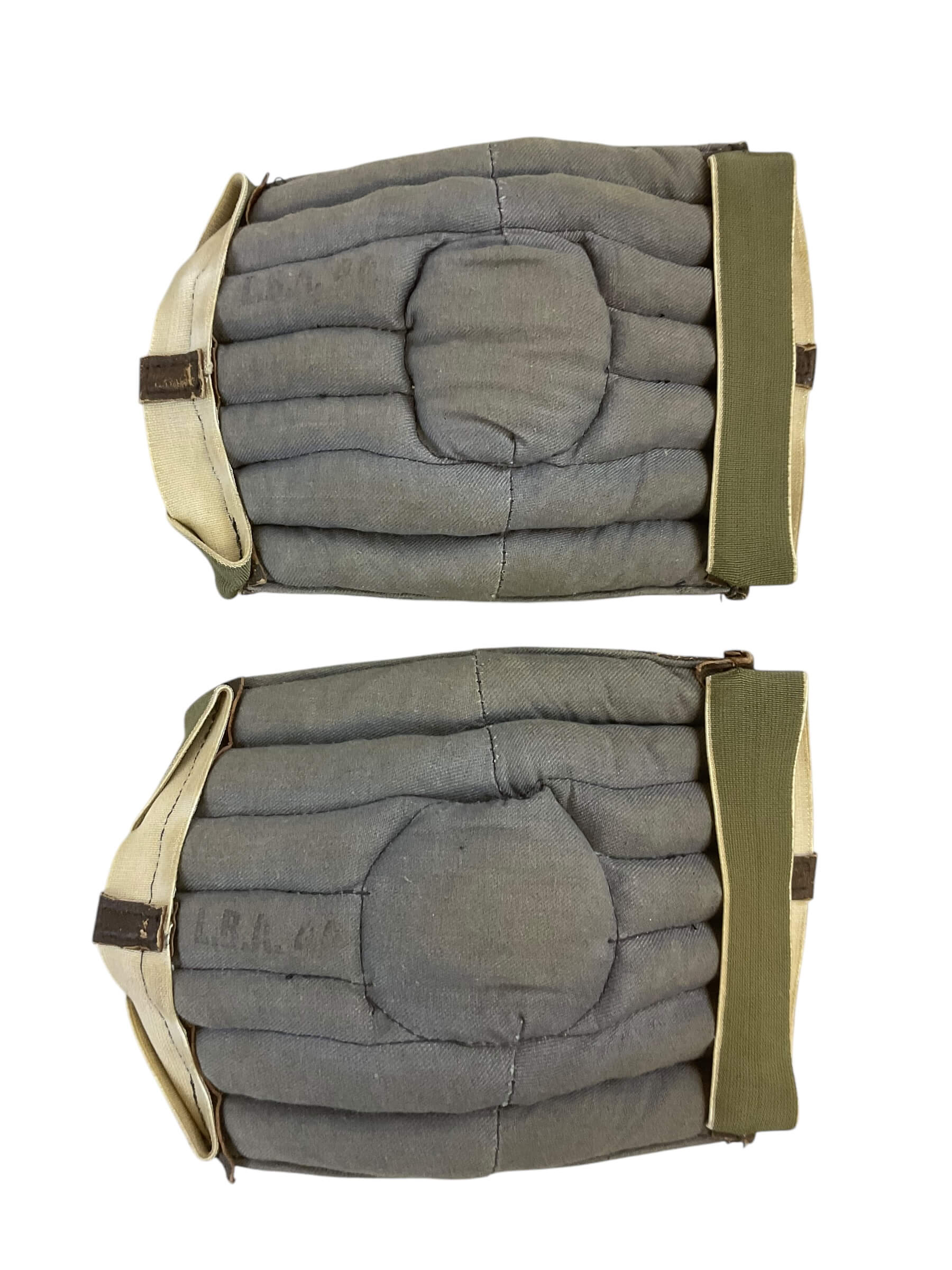 WW2 German Luftwaffe Elbow Pads LBA 44 Marked Fallschirmjaeger Pilot WW2 German Luftwaffe Elbow Pads LBA 44 Marked Fallschirmjaeger Pilot