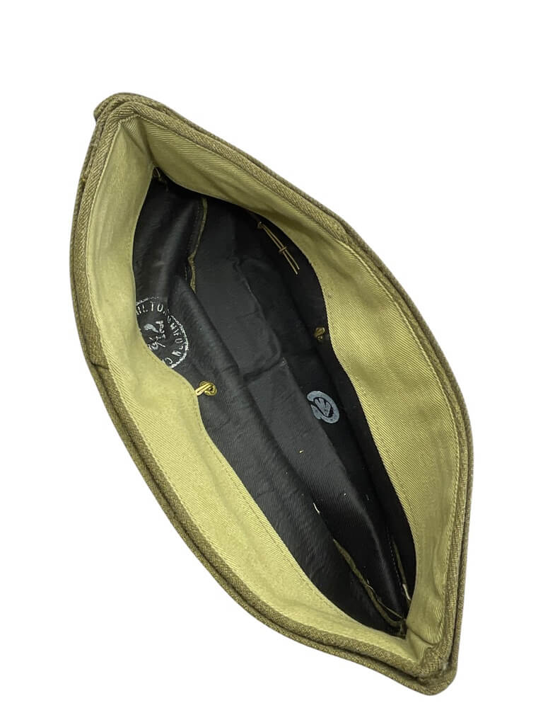 WW2 Canadian Kent Regiment Wedge Cap Size 7 1/2 1940 Dated WW2 Canadian Kent Regiment Wedge Cap Size 7 1/2 1940 Dated