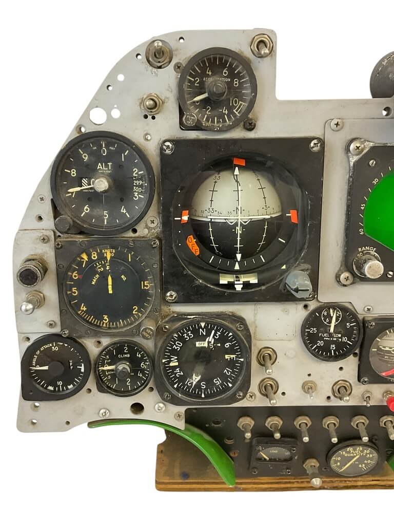 US USN USMC A4 Skyhawk Instrument Panel Complete Original US USN USMC A4 Skyhawk Instrument Panel Complete Original