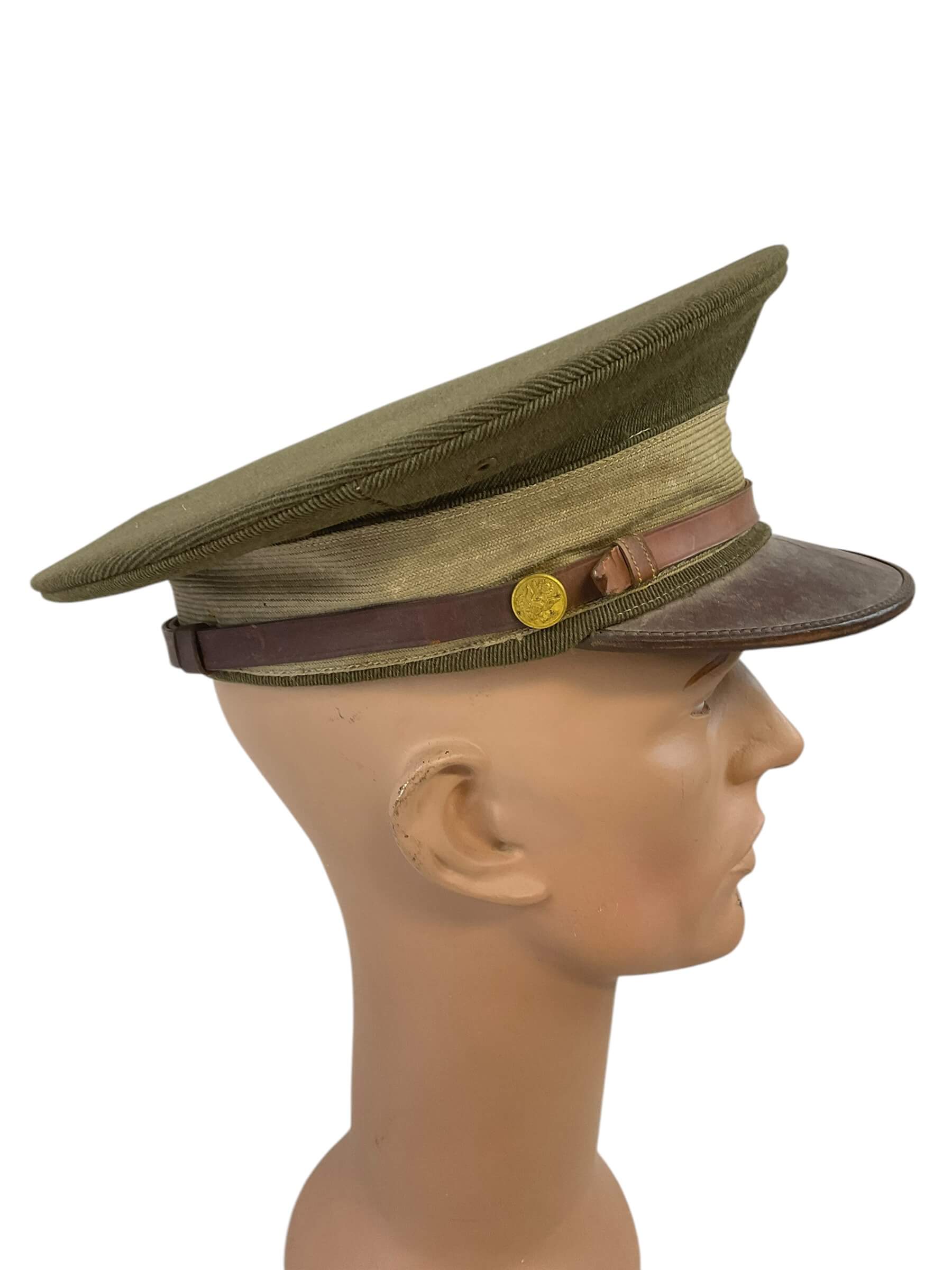 WW1 US M1912 Officers Peak Cap Named 168 Field Artillery WW1 US M1912 Officers Peak Cap Named 168 Field Artillery