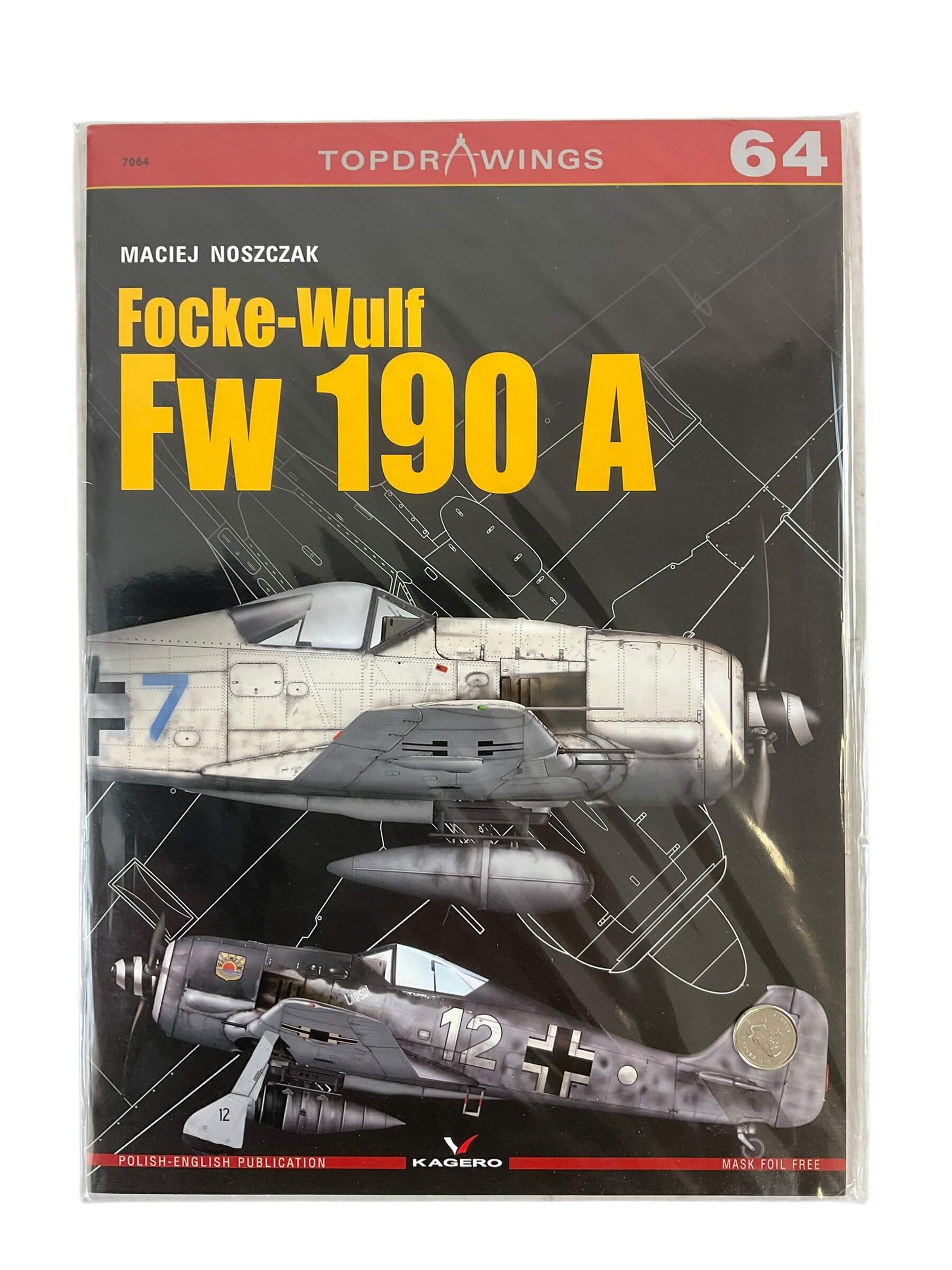 WW2 German Luftwaffe Focke Wulf Fw 190A Topdrawings 64 SC Reference Book WW2 German Luftwaffe Focke Wulf Fw 190A Topdrawings 64 SC Reference Book