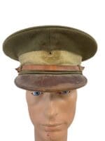 WW1 US M1912 Officers Peak Cap Named 168 Field Artillery WW1 US M1912 Officers Peak Cap Named 168 Field Artillery